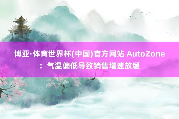 博亚·体育世界杯(中国)官方网站 AutoZone:气温偏低导致销售增速放缓