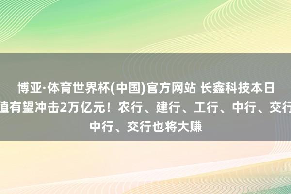 博亚·体育世界杯(中国)官方网站 长鑫科技本日上会，市值有望冲击2万亿元！农行、建行、工行、中行、交行也将大赚