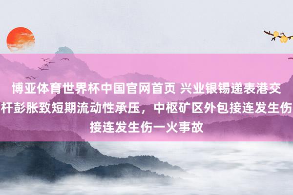 博亚体育世界杯中国官网首页 兴业银锡递表港交所：高杠杆彭胀致短期流动性承压，中枢矿区外包接连发生伤一火事故