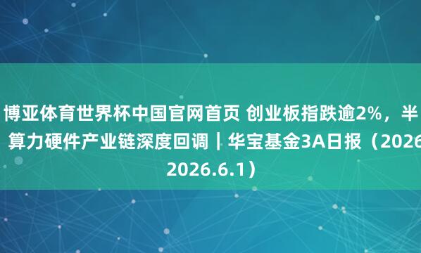 博亚体育世界杯中国官网首页 创业板指跌逾2%，半导体、算力硬件产业链深度回调｜华宝基金3A日报（2026.6.1）