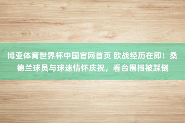 博亚体育世界杯中国官网首页 欧战经历在即！桑德兰球员与球迷情怀庆祝，看台围挡被踩倒
