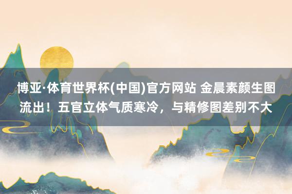 博亚·体育世界杯(中国)官方网站 金晨素颜生图流出！五官立体气质寒冷，与精修图差别不大